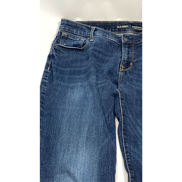 Old Navy Women's Denim Five-Pocket Original Mid-Rise Jeans Blue Size 14 Regular - Picture 2 of 8